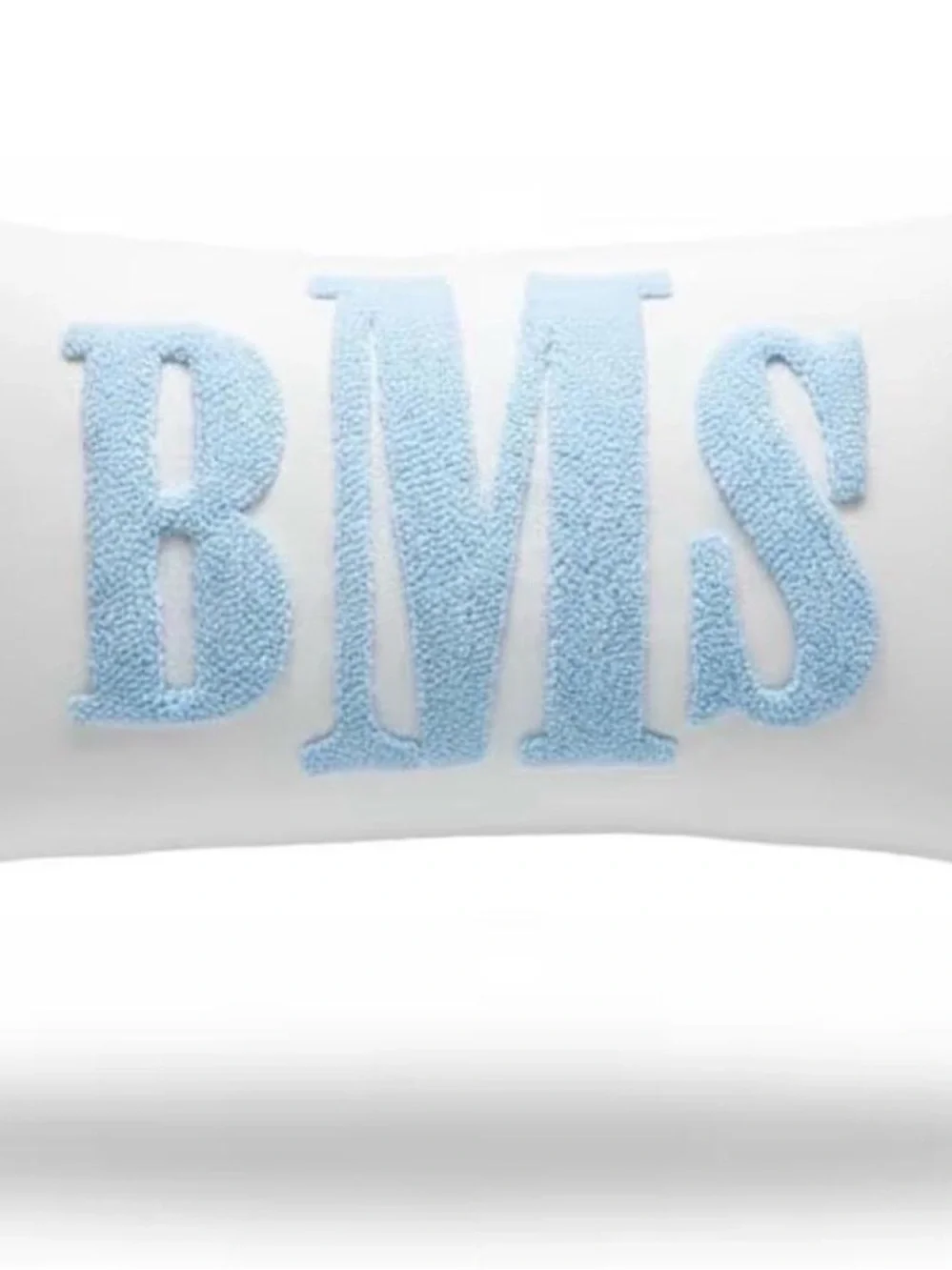 White Pillowcase with Blue RHS Lettering